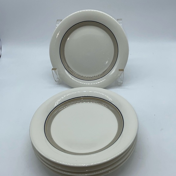 Vintage Arabia of Finland Seita Arctica 5 Bread & Butter Plates - Picture 1 of 6